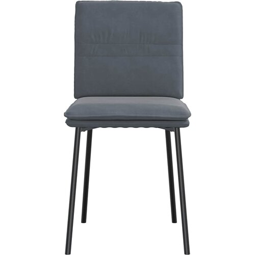  Blagovaonske stolice 2 kom tamnosive bar&amp;scaron;unaste Dark grey Slike