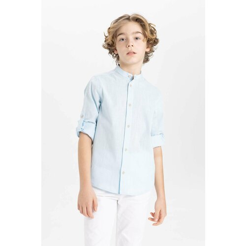 Defacto Boy Regular Fit Stand Collar Long Sleeve Shirt Slike