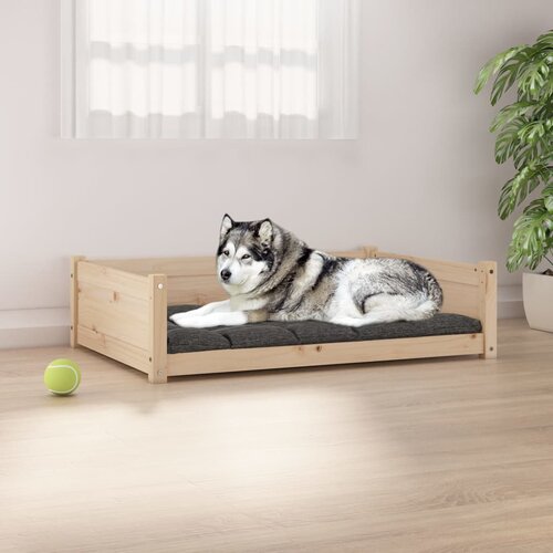 VidaXL krevet za pse 105,5x75,5x28 cm od masivne borovine Slike
