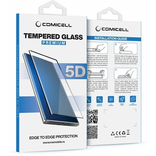 staklo za zaštitu ekrana glass 5D za xiaomi redmi 13C/Poco C65 pro/ crna Slike