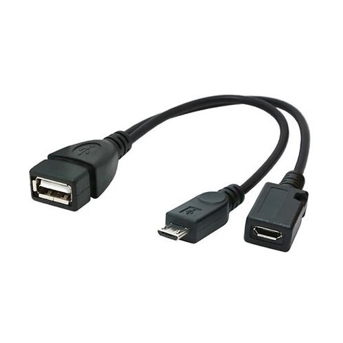  USB adapter/kabl GEMBIRD 2.0 OTG AF + Micro BF to Micro BM, 15cm, A-OTG-AFBM-04 Cene