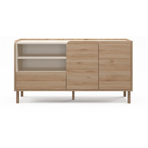 Marckeric Komoda u dekoru hrasta u prirodnoj boji 141x75,5x44 cm Monza – Cijene