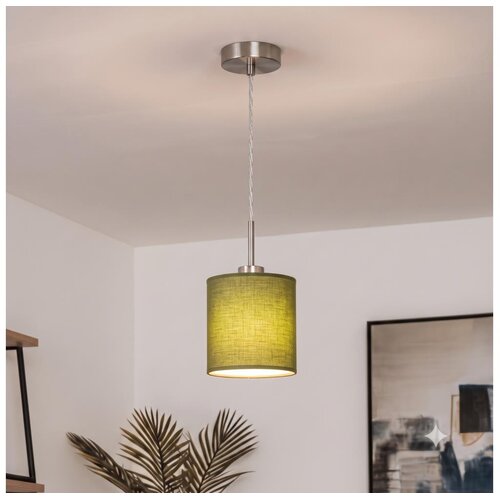 Brilagi LED luster na sajli NUBILA 1xE27/60W/230V, prečnik 14 cm, zelene boje Slike
