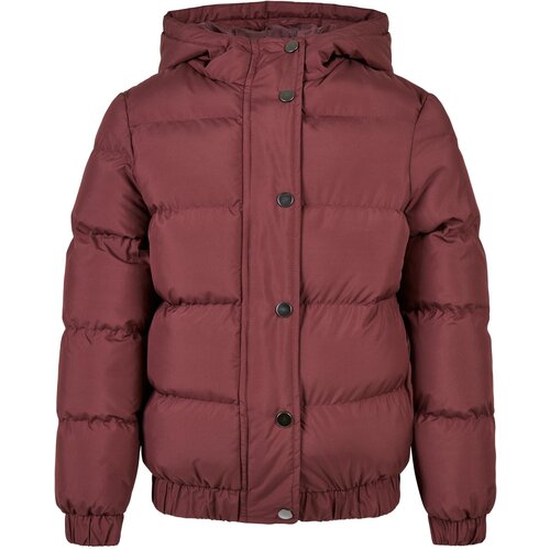 Urban Classics Girls' Puffer jacket with hood cherry Cene