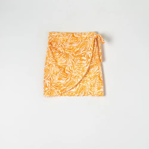 Sinsay - Mini krilo z vzorcem - Oranžna