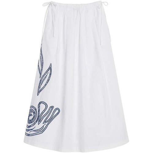 Desigual Krila SKIRT EMBRO 25WWFWX0 Bela Slike