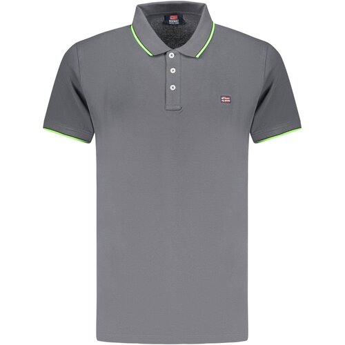 Norway 1963 MEN&amp;amp;#39;S SHORT SLEEVE POLO SHIRT GREY Slike