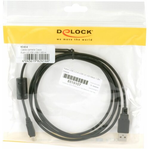 Delock Kabel USB 2.0 A-USB UC-E6 Nikon 1,8m 82414 Slike