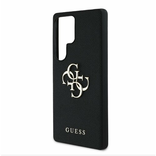 Guess PU Grained 4G Metal Logo Zadn&amp;iacute; Kryt pro Samsung Galaxy S25 Ultra Black Ovitek za telefon Vijolična Slike