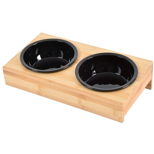 Love Story Set posuda s postoljem od bambusa za pse ø 16 cm – Cijene