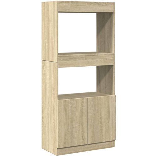 Maison Chic Visoka omara - Komoda - Predalnik sonoma hrast 63x33x140 cm inženirski les, (21722428) Slike