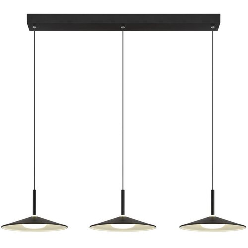 Globo 15635S-3 - LED luster na sajli LAMPONE LED/24W/230V 4000K crna Slike