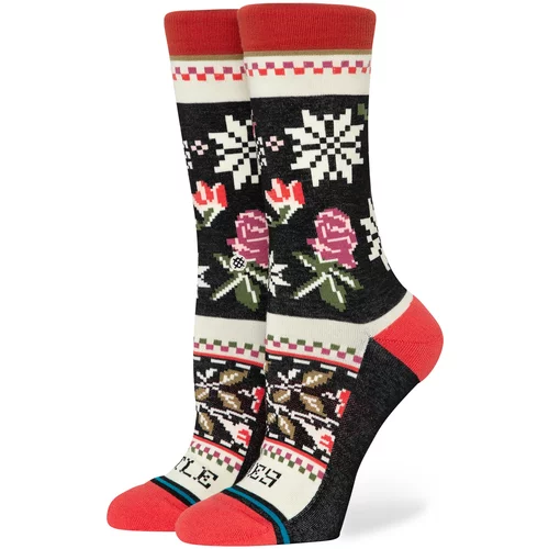 Stance Čarape 'MISTLING TOES' crvena / crna / bijela
