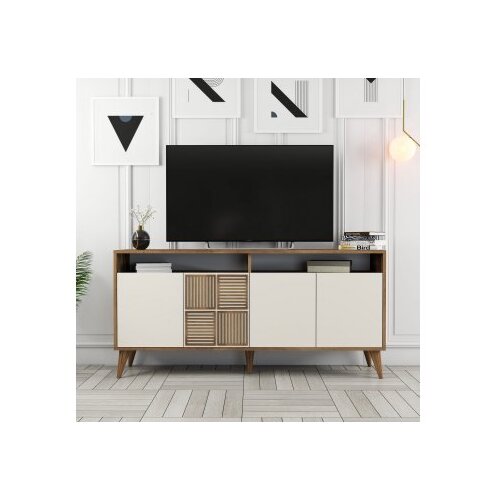 Hanah home komoda milan 160 walnut cream Slike