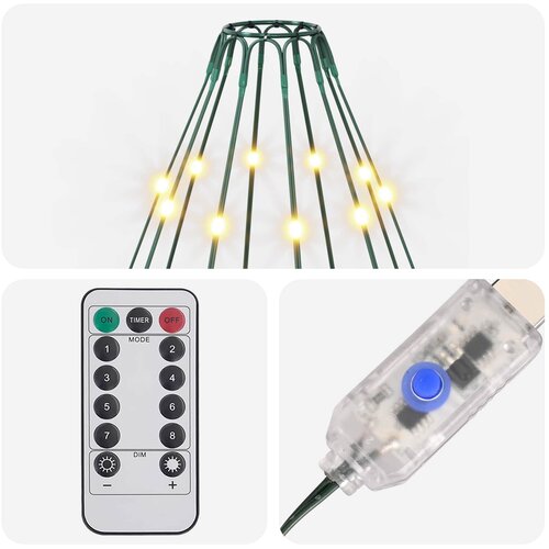  Svjetla za božićno drvce 180 LED lampica Topla bijela 180 cm Slike