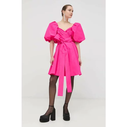 Pinko Haljina boja: ljubičasta, mini, širi se prema dolje
