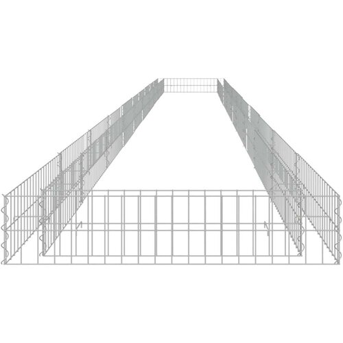 VidaXL Gabionska povi&amp;scaron;ena gredica od pocinčanog čelika 1000x100x20 cm Slike