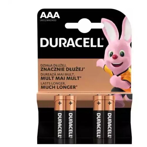 Duracell Baterija Basic LR3 AAA (pak 4 kom), nepunjiva Slike