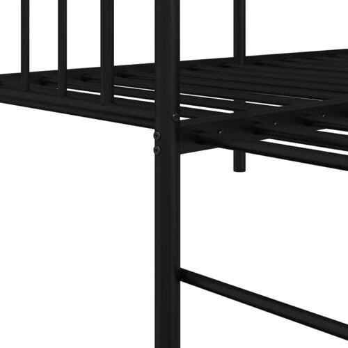  Krevet na kat Crna 80 x 200 cm Čelik Slike