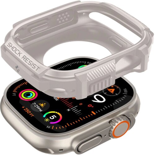 Spigen rugged armor ovitek za apple watch ultra 1 2 49MM bež, (21969584) Slike