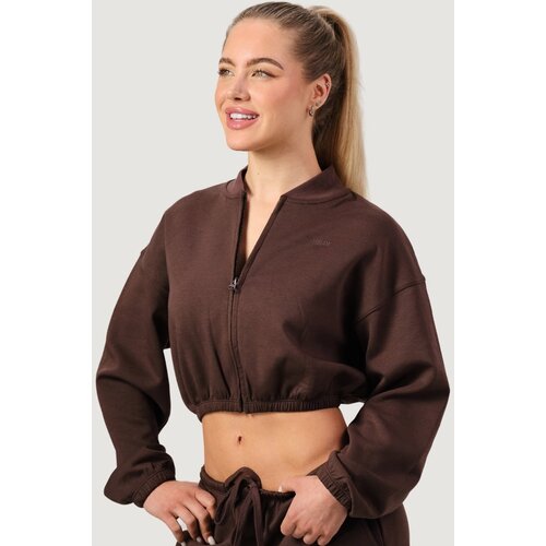 GymBeam Women&amp;lsquo;s NEO Zip-Up Sweatshirt Mocha XS Slike