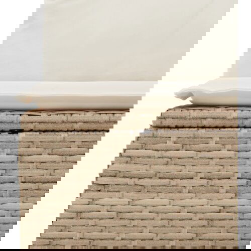 vidaXL Set vrtnih sofa od 7 komada s jastučićima bež poli ratan akacije Cene