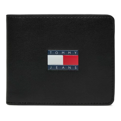 Tommy Jeans Velika moška denarnica Tjm Archive Leather Cc Wallet AM0AM12440 Črna