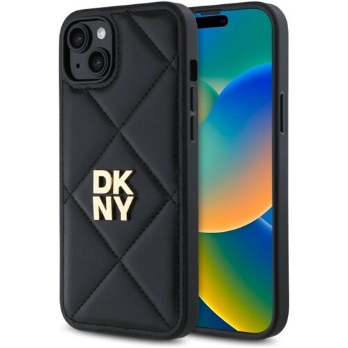 Dkny OVITEK QUILTED STACK LOGO CASE OVITEK ZA IPHONE 15 PLUS ČRN, (21897342) Cene