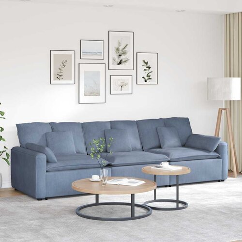  Modularna sofa s jastucima plava Cene
