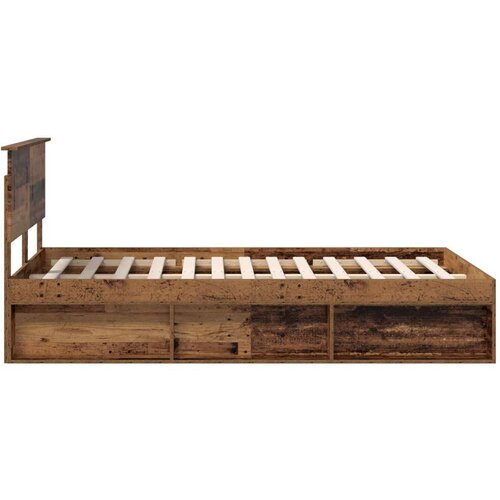  Okvir za krevet Staro drvo 135 x 190 cm Konstruirano drvo Slike