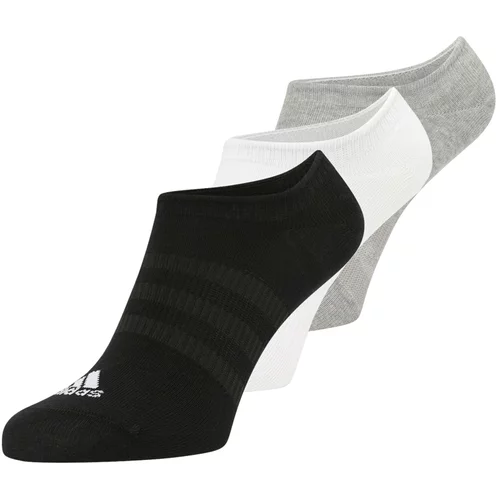 ADIDAS SPORTSWEAR Športne nogavice svetlo siva / pegasto siva / črna / bela