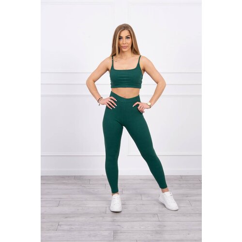Kesi Striped top set with a green blouse Slike