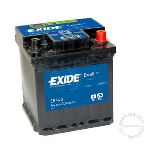 Exide Excell EB440 12V 44Ah akumulator Slike