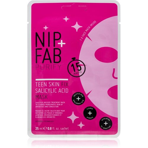 NIP+FAB Salicylic Fix maska iz platna za obraz 10 g Slike