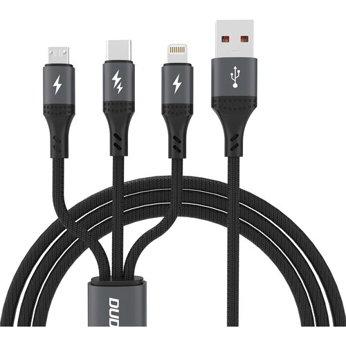 Dudao KABEL L3E 3 V 1 60W ZA MICROUSB USB-C ZA LIGHTNING PHONES TABLICE, (5000310953) Cene