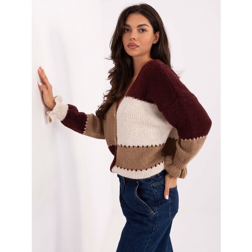 RUE PARIS Sweater-MI-SW-0903.87-burgundy Cene