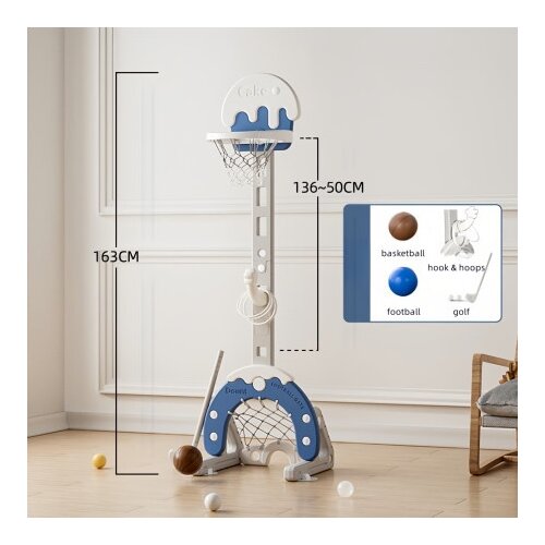Premium Stil Dečiji multifunkcionalni koš Kolačić – Plavi ( 11765 ) Cene
