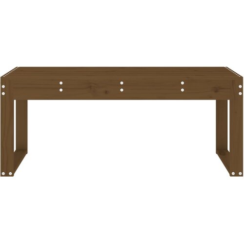  Vrtna klupa boja meda 110 x 38 x 45 cm od masivne borovine Slike