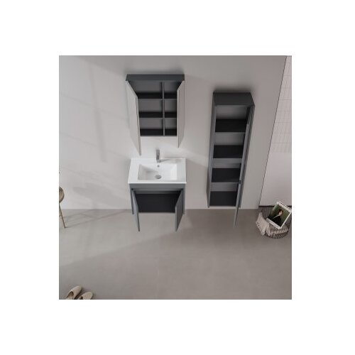 Hanah home Kupatilski ormarić sa umivaonikom i ogledalom (2 komada) Side 65 v2 786 Cene