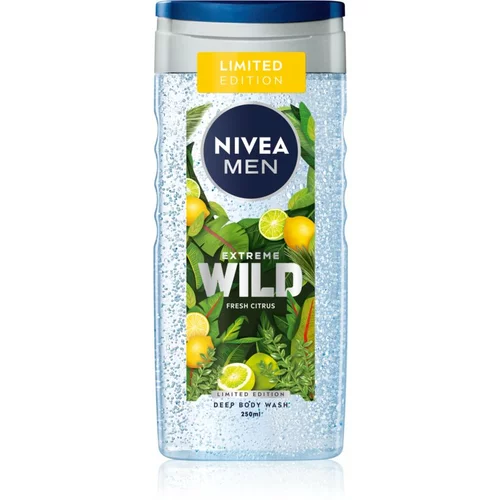 Nivea Men Extreme Wild Fresh Citrus osvježavajući gel za tuširanje 250 ml