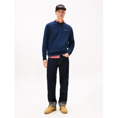 Tommy Jeans Sweater majica mornarsko plava / klasično crvena / bijela Slike