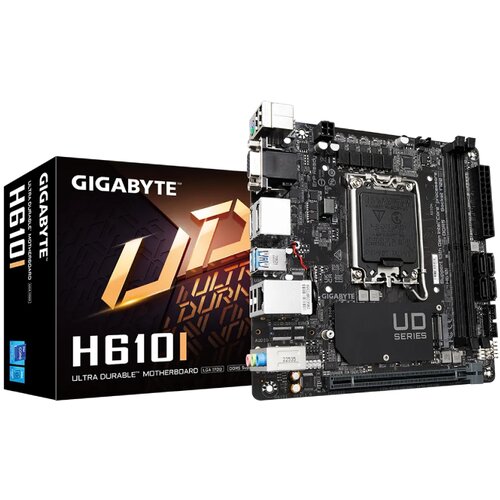 Gigabyte H610I, DDR5, SATA3, DP, USB3.2Gen1, LGA1700 mini ITX, (21134078) Cene