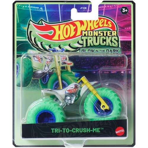 Mattel Hot Wheels Monster Trucks: Try-To-Crush-Me autić koji svijetli u mraku 1/64 - Slike