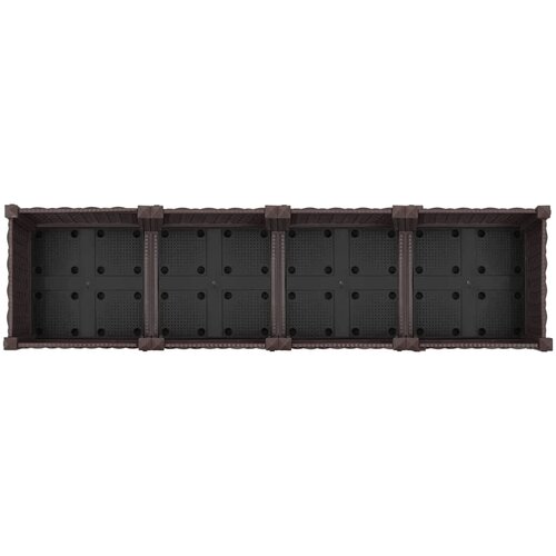  Vrtni saksija s kotačima Smeđa 160 x 40 x 29 cm PP Slike