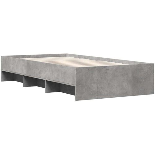 VidaXL Okvir kreveta boja betona 90x200 cm od konstruiranog drva Slike