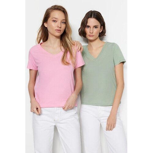 TRENDYOLMILLA Ženski set majici TWOSS23TS00002, Višebojni Cene