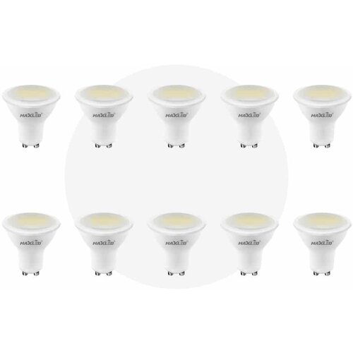 MAX-LED 10x led žarnica - sijalka GU10 7W (55W) 586 lm nevtralno bela 4500K Cene