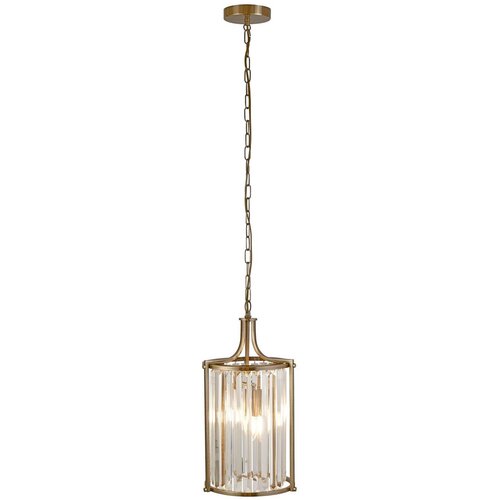 Searchlight Victoria 2 obeska iz antične medenine, prozoren kristal, (22100739) Cene