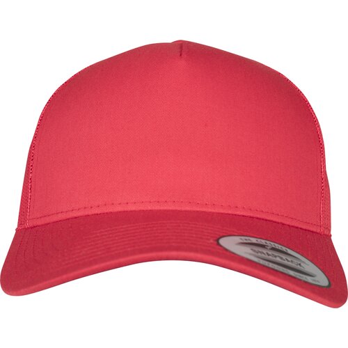 Flexfit 5-Panel Retro Trucker Cap red Cene