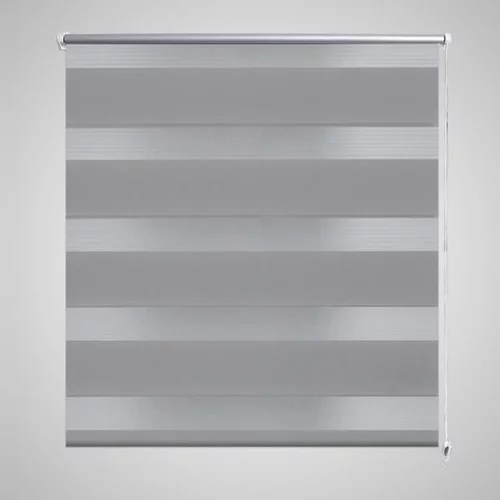 vidaXL Rolo sive zavjese sa zebrastim linijama 80 x 175 cm
